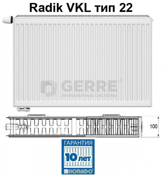 Стальной панельный радиатор Korado Radik VKL 22-4160 RADIK VKL