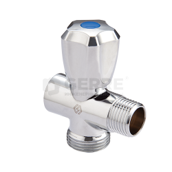 Вентиль-тройник для подключения сантехнических приборов MVI 1/2&quot;x3/4&quot;x1/2&quot; внутренняя-наружная-наружная 