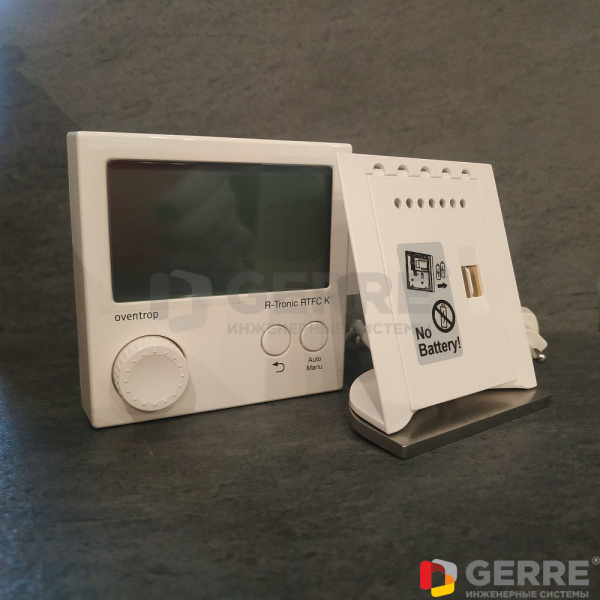 Комнатный контроллер „R-Tronic RTFC K“ со встроенными датчиками влажности и содержания CO₂, с настольной подставкой, питание 220В Комнатные термостаты