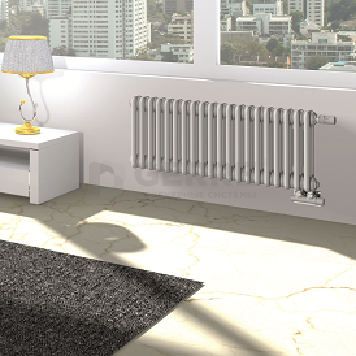 Радиатор стальной трубчатый Irsap TESI, высота 365, 3 трубки, 44 секции, подключение Т02, цвет прозрачный лак Стальные трубчатые радиаторы Irsap Tesi (Италия)