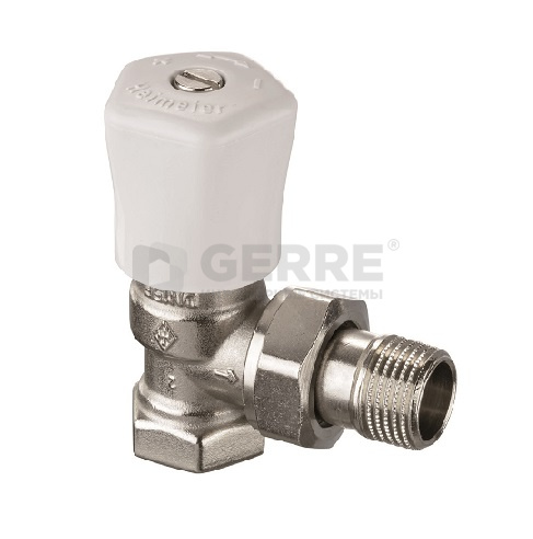 Ручной радиаторный клапан Heimeier Mikrotherm F, Dn 10, угловой Ручные радиаторные клапаны Heimeier (Германия)