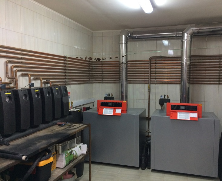 Котельная в подмосковном коттедже с котлом Viessmann Vitogas 44570