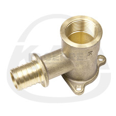 Отвод фиксируемый с ушками 25 х 3,5G3/4 Фитинги и комплектующие для труб из сшитого полиэтилена KAN-therm (Польша)