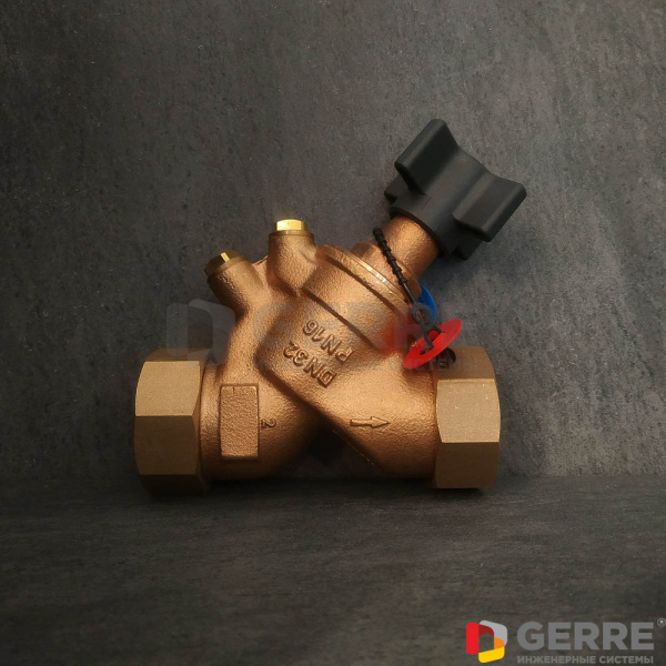 Запорный вентиль Hydrocontrol ATR Ду32, 1 1/2 НР, бронза Oventrop