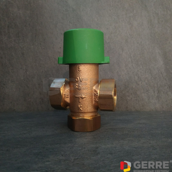 Термостатический смесительный вентиль „Brawa-Mix“ 1 НР, бронза, 30-70°С, с 3 НГ Трехходовые вентили