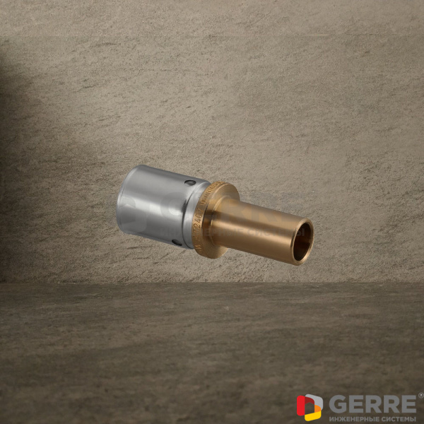 Прессовое соединение с переходом "Cofit P" 20x2,5 мм x 18 мм, артикул 1514045 Фитинги и комплектующие для металлопластиковых труб Oventrop (Германия)