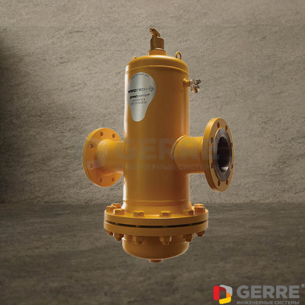 Сепаратор микропузырьков и шлама Spiroterm Spirocombi Hi-flow / разъемный корпус / DN 200 под фланец SpiroCombi