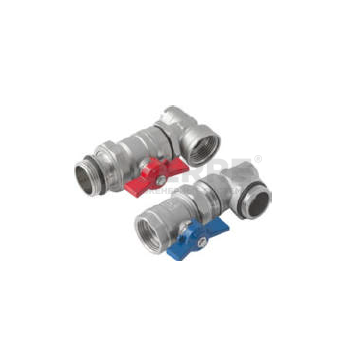 Узел угловой G1" x G1" SET-K Комплектующие для теплых полов KAN-therm (Польша)