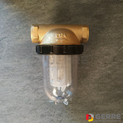 Фильтр жидкого топлива &quot;Oilpur&quot; для однотрубных систем без запорного вентиля 1/2 ВР, Ду 15, пластиковый фильтрующий патрон Siku 50-75 µm 