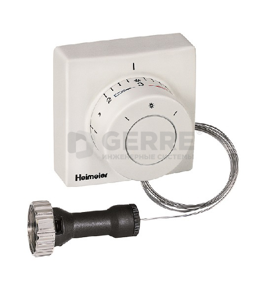 Термостатическая головка Heimeier F, длина трубки 10.0 м, дистанционный регулятор температуры, 0-27°C Термостатические головки Heimeier (Германия)
