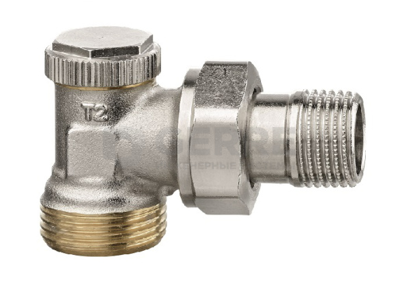 Радиаторный запорно-регулирующий клапан Heimeier Regutec F, угловой, Dn 15, с наружной резьбой G3/4" Запорные радиаторные клапаны Heimeier (Германия)