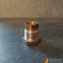 Присоединительный набор со стяжным кольцом DN10*10mm, для медной трубы, нажимной винт никелированный 