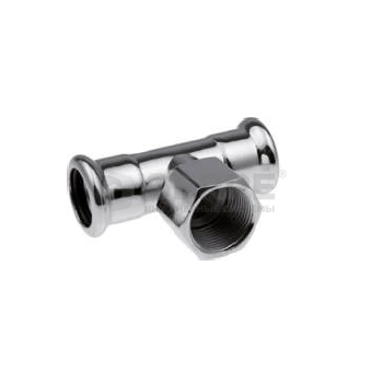 Тройник с внутренней резьбой press 28хRp3/4"х28 Фитинги и комплектующие для оцинкованных труб KAN-therm (Польша)