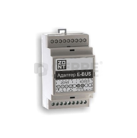 Адаптер E-BUS DIN (725) - адаптер на DIN-рейку для подключения по цифровой шине E-BUS Термостаты и контроллеры ZONT 