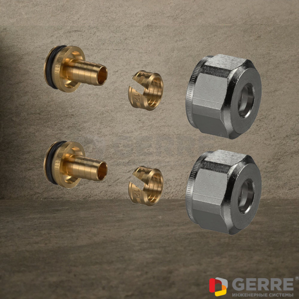 Присоединительный набор Ofix K для НР 3/4", 16 х 2.0 мм, для пластмассовой трубы Фитинги и комплектующие для труб из сшитого полиэтилена Oventrop (Германия)