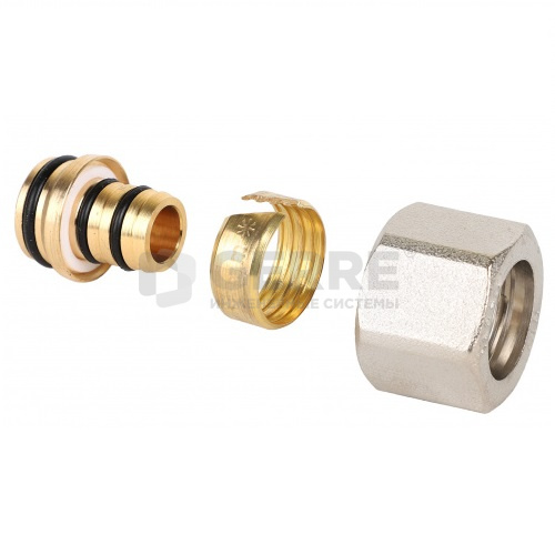 Фитинг обжимной для полиэтиленовой и металполимерной трубы (евроконус) MVI 1/2"x16x2,0 PEX-AL-PEX Запорная арматура MVI