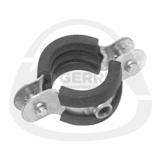 Хомут одиночный с резиновым вкладышем, 20 - 23 мм - двухстороннее соединение винтами с метрической резьбой Фитинги и комплектующие для полипропиленовых труб KAN-therm (Польша)