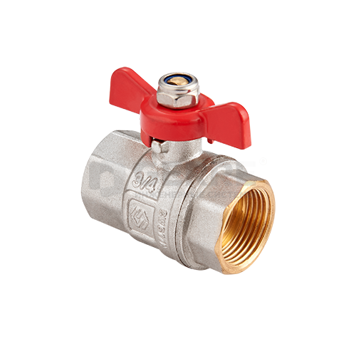 Кран шаровый полнопроходной MVI 3/4" внутренняя-внутренняя, бабочка Запорная арматура MVI