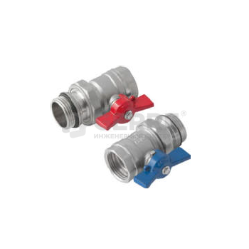 Узел прямой G1" x G1" SET-P Комплектующие для теплых полов KAN-therm (Польша)