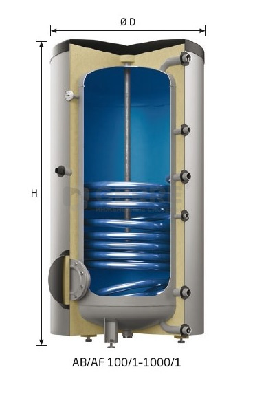 Водонагреватель Reflex Storatherm Aqua AF 400/1  Бойлеры косвенного нагрева с одним теплообменником Reflex (Германия)