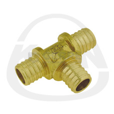 Тройник латунный Push, 18 х 2,5/ 12 х 2/ 12 х 2 