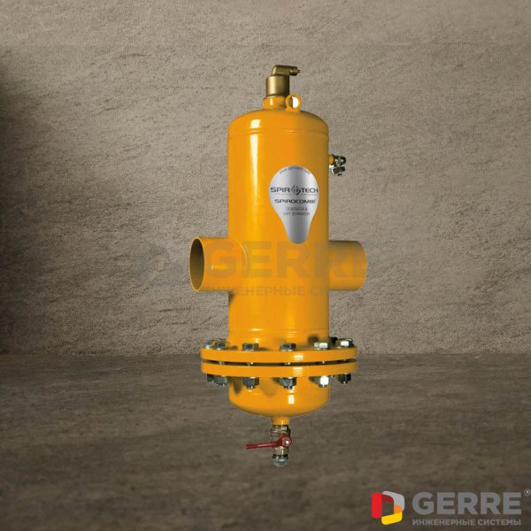 Сепаратор микропузырьков и шлама Spiroterm Spirocombi разъемный корпус DN 65 под сварку SpiroCombi