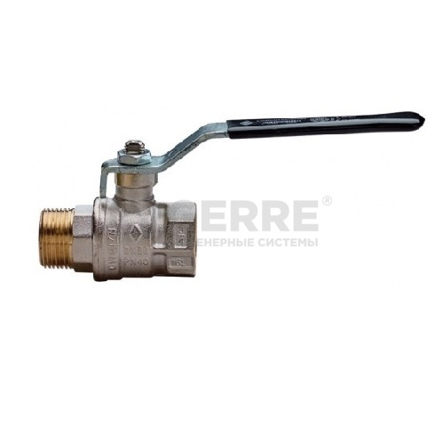 Кран шаровый Rubinetterie Bresciane Uni-Sfer серия 1500 1/2" вн/нар резьба, стальная рукоятка Шаровые краны Rubinetterie Bresciane UNI-SFER серия 1500