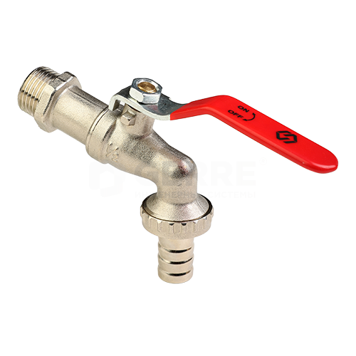 Кран ГОСТ водоразборный 1/2" со штуцером под шланг Запорная арматура MVI