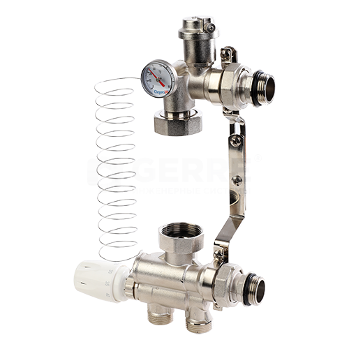 Насосно-смесительный узел для теплого пола AQUAHIT Запорная арматура MVI