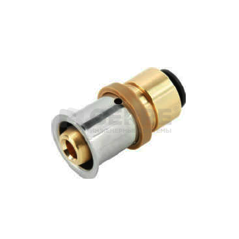 Соединитель латунный двухсторонний редукционный Press LBP/Click 16×8 мм Комплектующие для теплых полов KAN-therm (Польша)