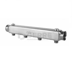 Коллектор из нержавеющей стали MVI, м\ц 100мм, 1 1/4&quot;x1/2&quot;, 4 выхода 