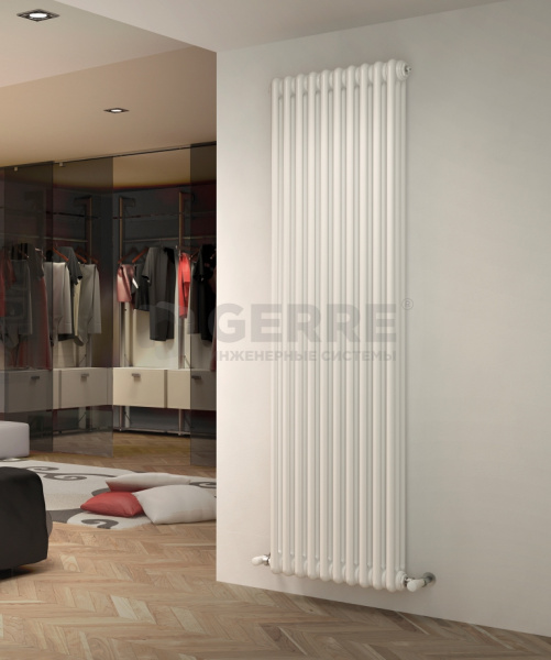 Радиатор стальной трубчатый Irsap TESI, высота 0565, 3 трубки, 22 секции, подключение Т25, цвет белый (новый арт. RR305652201A425N) Стальные трубчатые радиаторы Irsap Tesi (Италия)