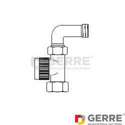 Вентиль "А" для термостатов М 30х1,5, с отводом Ду 15 ½" Вентили термостатические