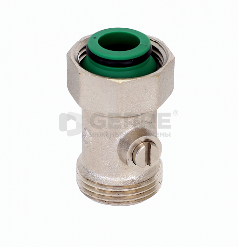 Кран для нижнего подключения прямой, с шаровым затвором MVI 3/4"x3/4" Запорная арматура MVI