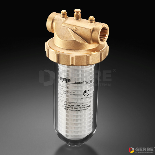 Фильтр для очистки воды "Aquanova Magnum" Ду40, 1 1/2", 95-140 µm Сетчатые фильтры