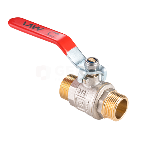 Кран шаровый полнопроходной MVI 3/4" наружная-наружная, ручка Запорная арматура MVI