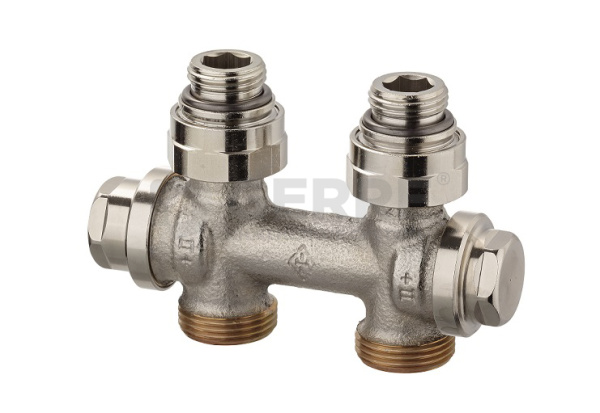 Узел нижнего подключения радиаторов Heimeier Vecotec Eclipse прямой Rp1/2" Арматура для нижнего подключения Heimeier
