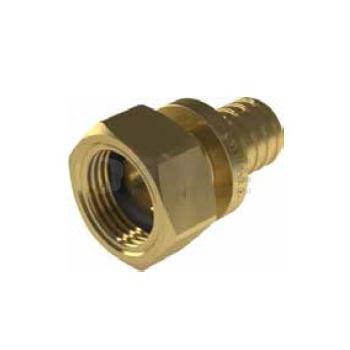 Соединитель латунный с плоским уплотнением с резьбой внутренней UltraLine - 20 ВР G1/2" Система KAN-therm UltraLine