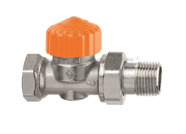 Термостатический клапан с автоматическим ограничителем расхода Heimeier Eclipse F, DN 20(3/4"), проходной, латунь Термостатические клапаны Heimeier (Германия)