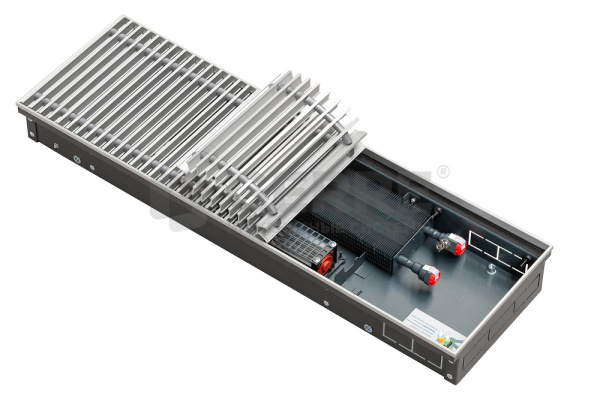 Внутрипольный конвектор с принудительной конвекцией Techno Vent KVZV 250-140-2300 24V