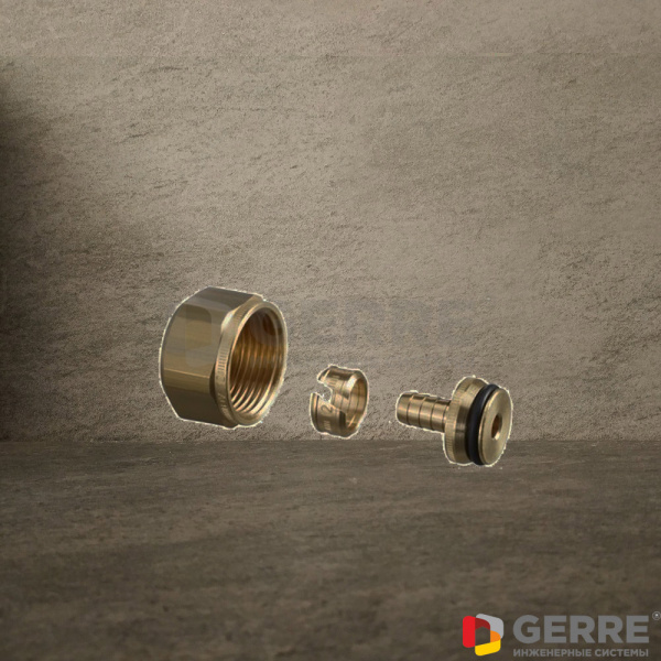 Присоединительный набор со стяжными кольцами "Ofix K" для НР 3/4, 16*2 мм Фитинги и комплектующие для труб из сшитого полиэтилена Oventrop (Германия)