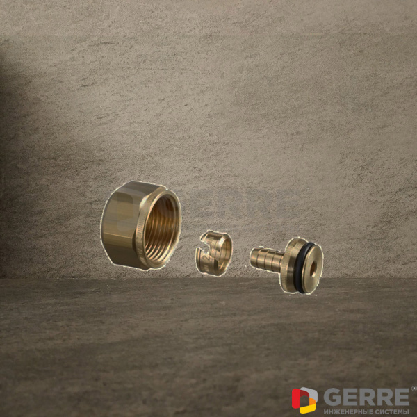 Присоединительный набор со стяжными кольцами "Ofix K" для НР 3/4, 16*2 мм Фитинги и комплектующие для труб из сшитого полиэтилена Oventrop (Германия)