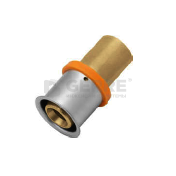 Соединитель латунный ниппельный 32/28 Фитинги и комплектующие для металлопластиковых труб KAN-therm (Польша)