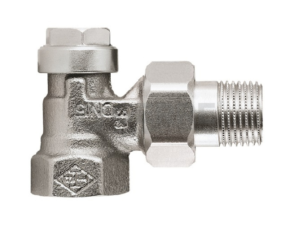 Радиаторный запорно-регулирующий клапан Heimeier Regulux, угловой, Dn 10, (Rp3/8") Запорные радиаторные клапаны Heimeier (Германия)