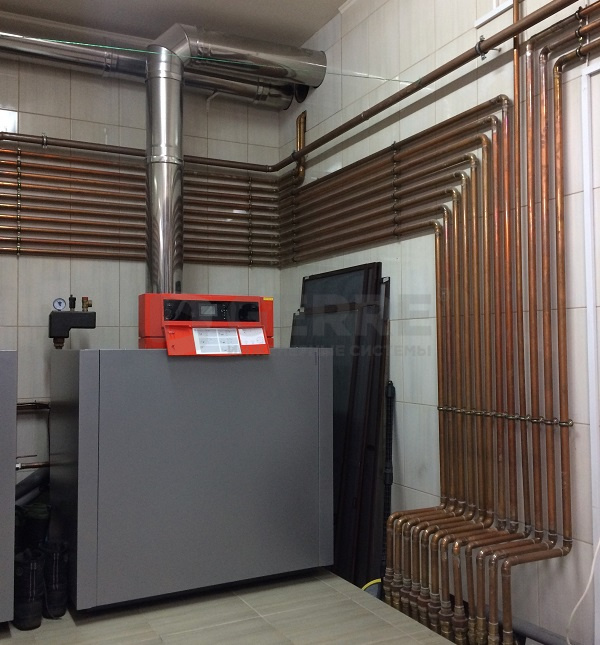 Котельная в подмосковном коттедже с котлом Viessmann Vitogas 44571