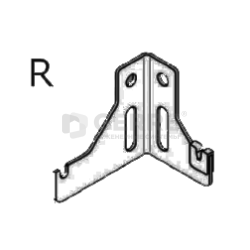 Настенный кронштейн, правый, для 10 и 11 типов радиаторов METEOR, высотой 300-900 мм 