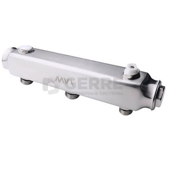 Коллектор из нержавеющей стали MVI, м\ц 100мм, 1"x1/2", 3 выхода Запорная арматура MVI