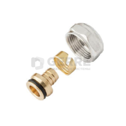Соединитель конусный с никелированный гайкой 20х2 G3/4&quot; 
