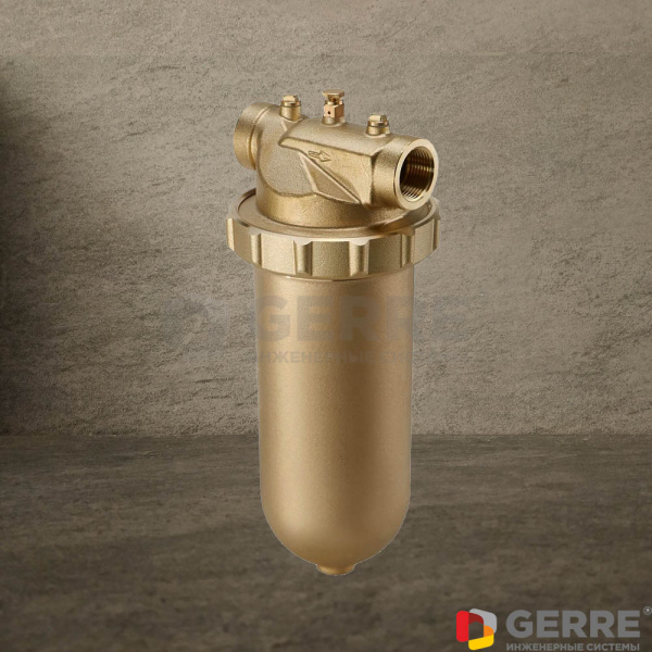 Фильтр для очистки воды "Aquanova Magnum" Ду25, 1", 95-140 µm, чашка из латуни Сетчатые фильтры