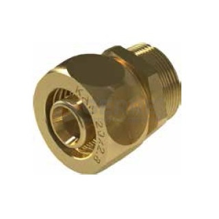 Соединитель латунный свинчиваемый с резьбой наружной UltraLine - 20 PH G1/2" Система KAN-therm UltraLine